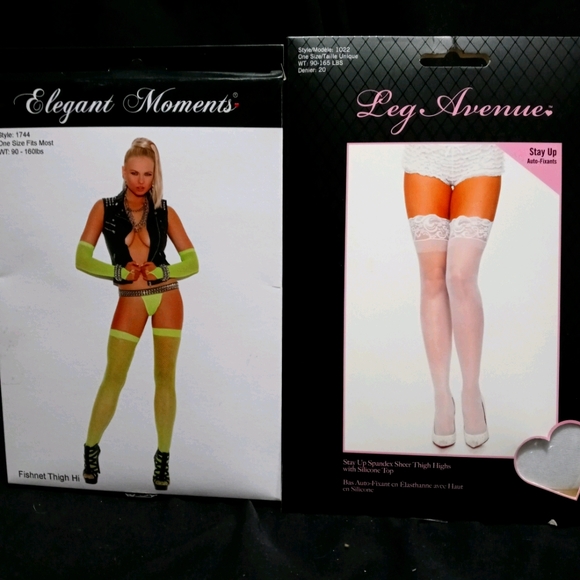 2 pairs NEW Thigh high stockings